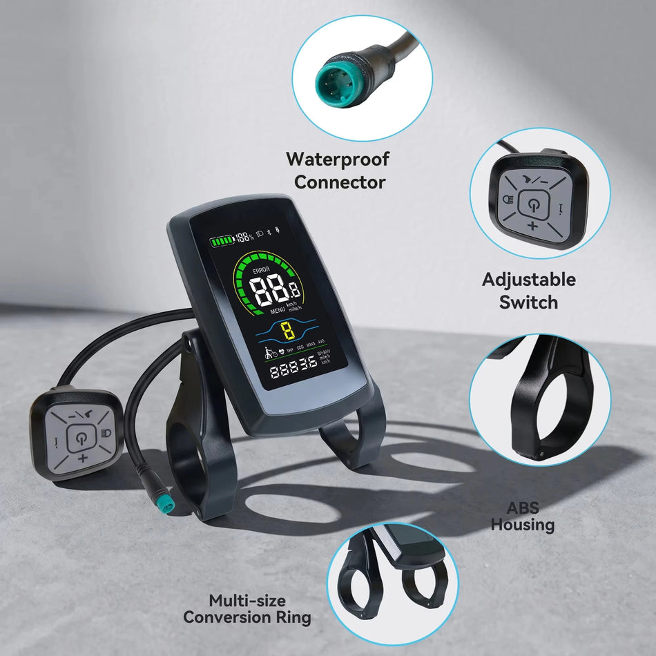 Wholesale 3.0 Inch VA Color Screen E-Bike LCD Display (36V / 48V IP65 Waterproof)