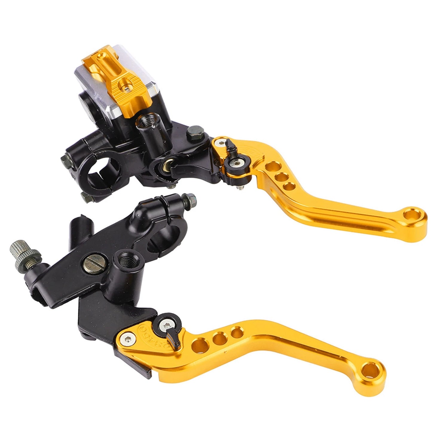 New 1 Pair 22mm Universal Motorcycle Handlebar Master Cylinder Levers Handle Hydraulic Brake Pump Clutch Adjustable Hand Lever