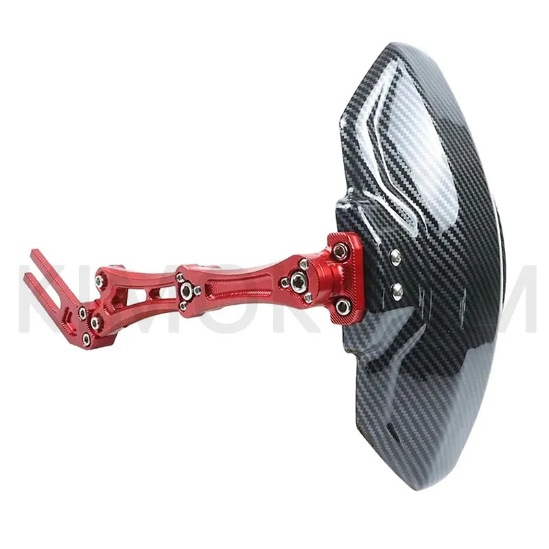 Motorcycle And Bike Adjustable Imitation carbon fiber aluminium alloy Rear Wheel Fender Mudguard Universal Extender Accessories