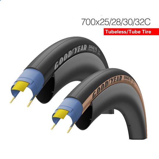 Goodyear Bicycle Tires Eagle F1 Supersport 700x28C Tubeless/Tube Road Bike Tire 700x30/32C Foldable Gravel Cycling Tire Parts