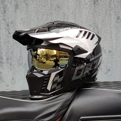 high-quality retro motorcycle helmet modular multifunctional combination full helmet DOT approved 16 China