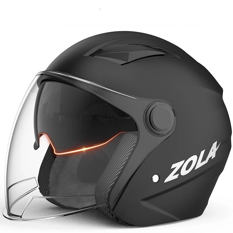 Standard Electric Bike Helmet Men Anti Fog Warm Winter Electric Bike Riding Double Mirror Helmet