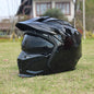 Motorcycle Helmet Men's and Women's Retro Street Fighter Combination Helmet Full Helmet Detachable Half Helmet 15