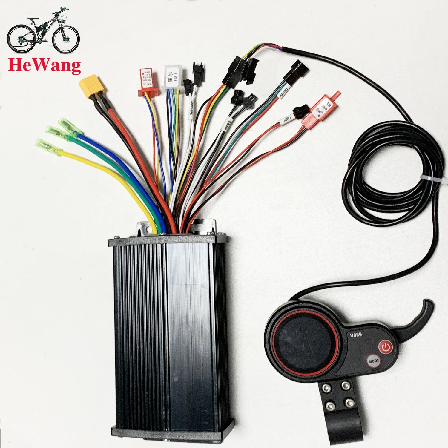 500W 750W 1000W Sine Wave Controller 30A 36V 48V Brushless Motor Controller with V889 Color instrument Kit for M4 Scooter ebike