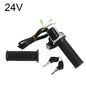 Throttle Handlebar LED Display for Electric Scooter Bike 24/36/48/60V Throttle Speed Adjustment Handle with Key Handle Grip 24V