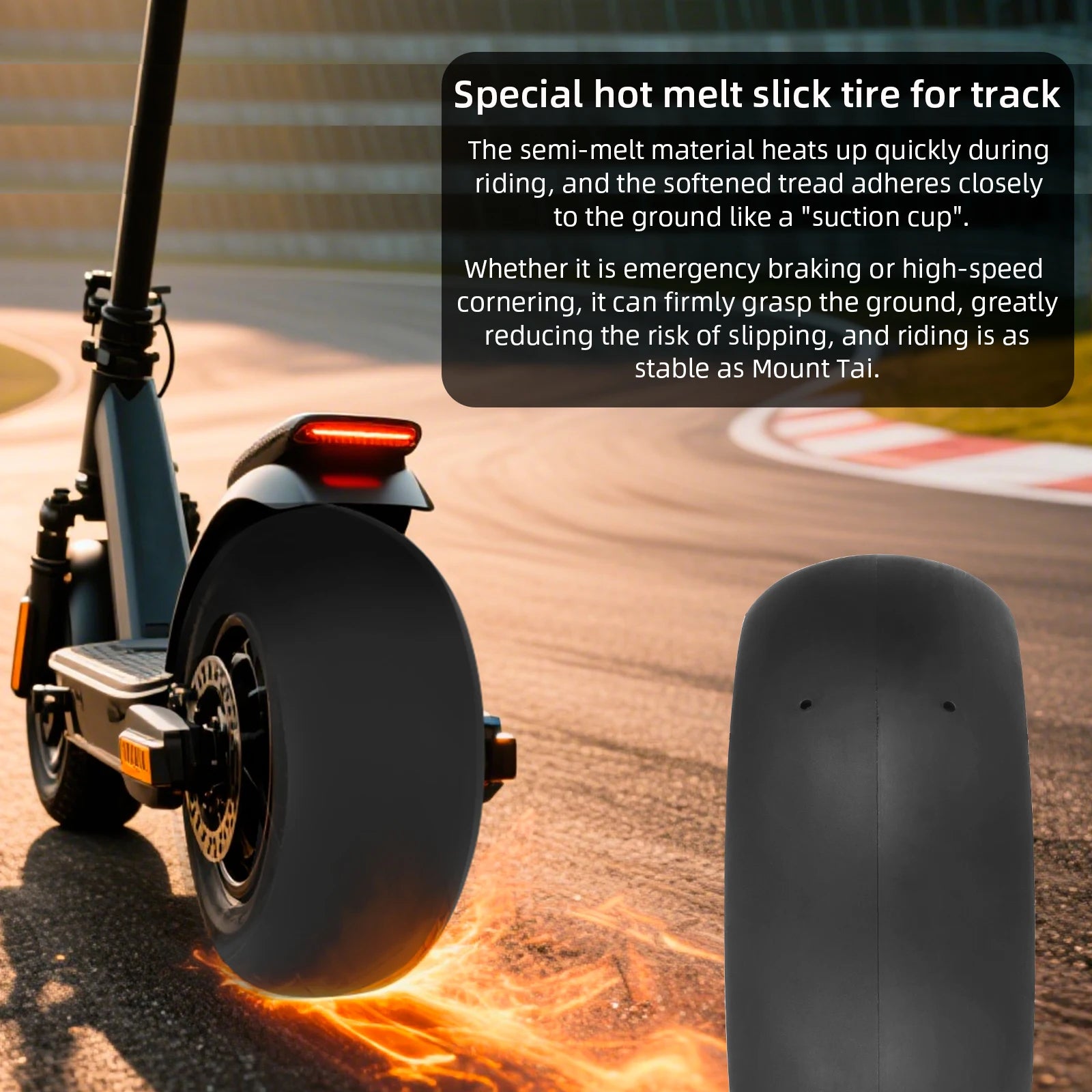 ULIP 11 Inch Semi-Hot Melt Athletic Bald Tubeless Tires for Dualtron Ultra2 THUNDER II Kaabo Wolf Warrior Electric Scooter Tyres