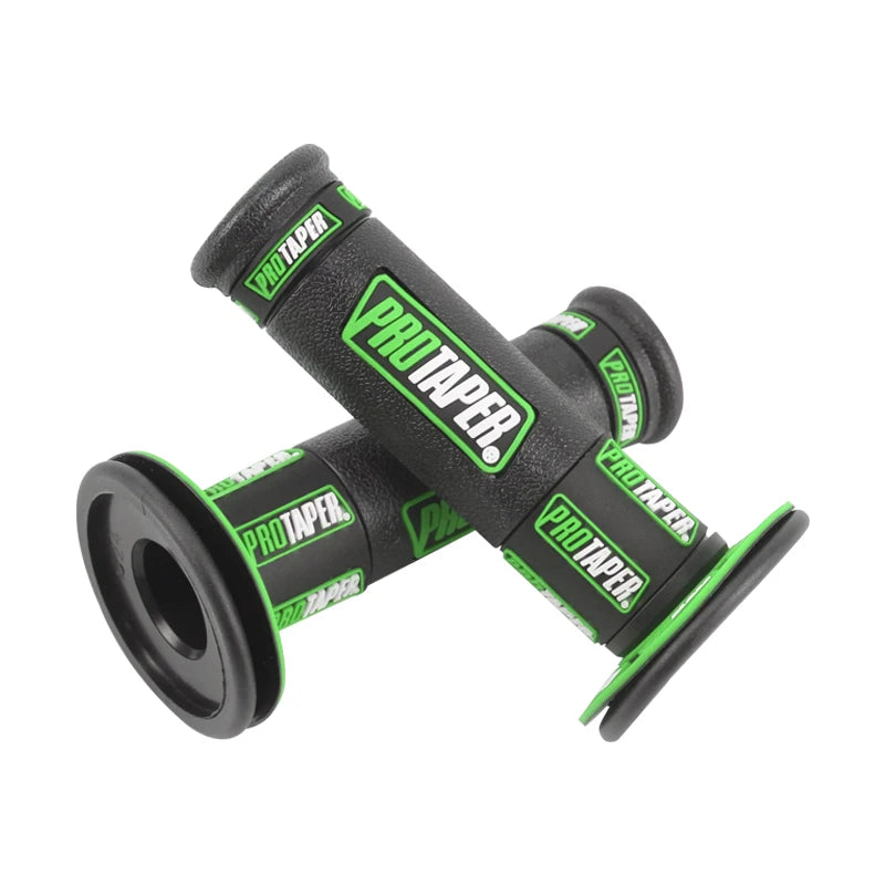 7/8 "22 24mm Motorcycle Grips Handle Bar For KTM YAMAHA KTM CR Pit Bike Motocross Motorbike Rubber GEL Grip Universal Black-green