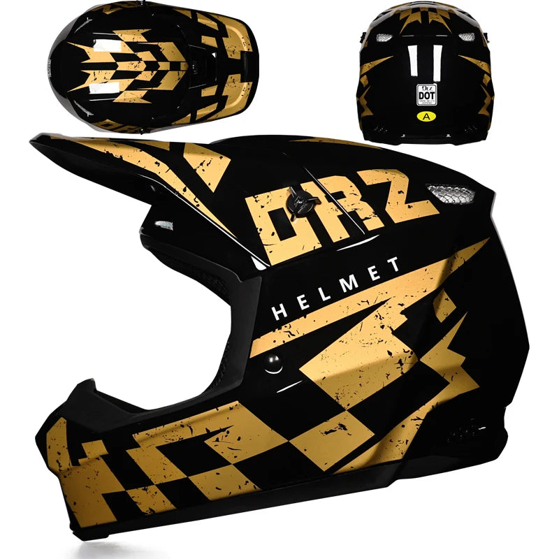 Latest Off road Motorcycle Helmet Mountain DH Off road Helmet Bicycle Track Helmet GRAY