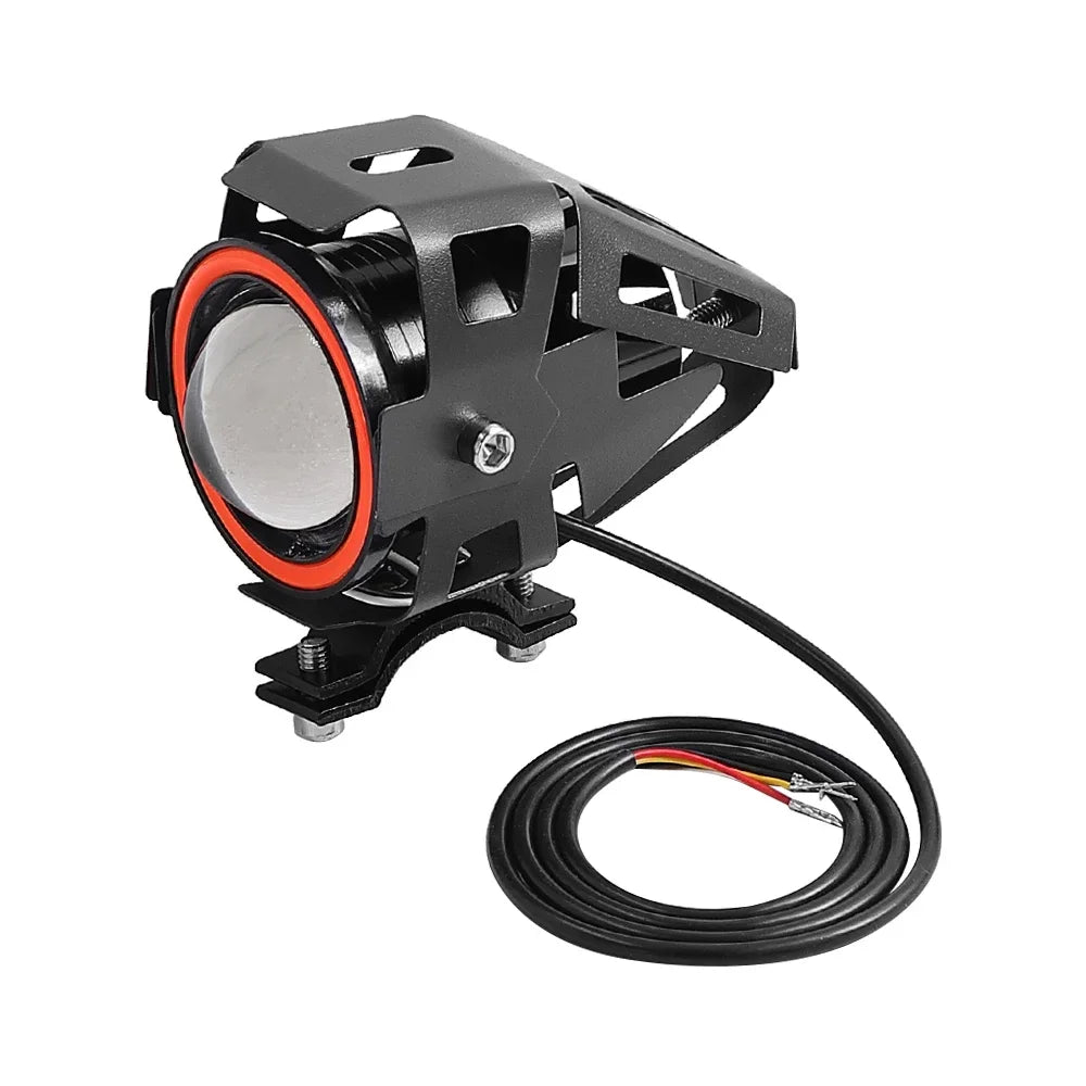 For Kukirin LED Spotlight Laser Highlight Flashing Angel Demon Eyes For Citycoco Kugoo Electric Scooter Headlight horn Parts
