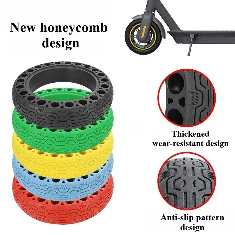 For MAX G30 Universal Electric Scooter Luminous 60/70-6.5 Solid Thickened Abrasion Resistant Explosionproof Honeycomb Tires