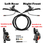 DYISLAND LD210 Electirc Scooter Hydraulic Disc Brake 2PIN Power Off E-Scooter Brake for Kukirin KUGOO Dualtron Kaabo Mantis Black-LRRF-LR