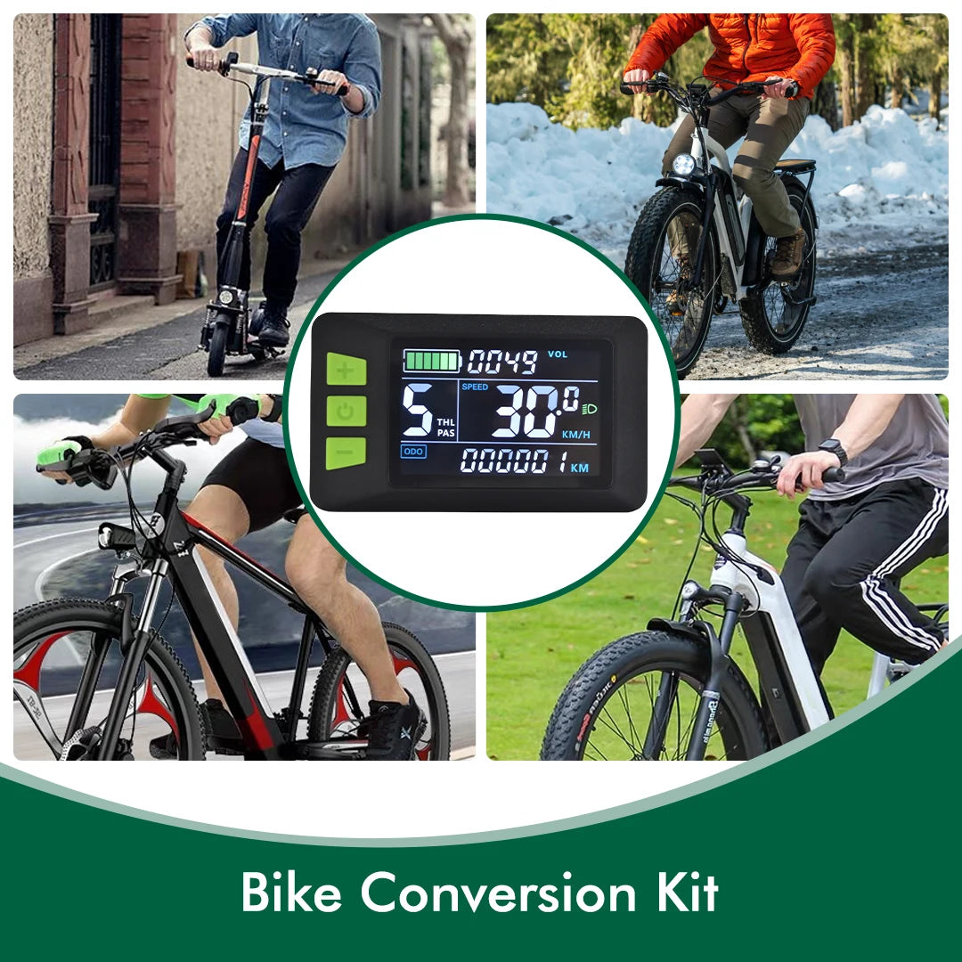 UART 2 P3C Electric Bike LCD Display Meter E Scooter LCD Panel With USB UART For Mountain Electric Bike Parts (5PIN)