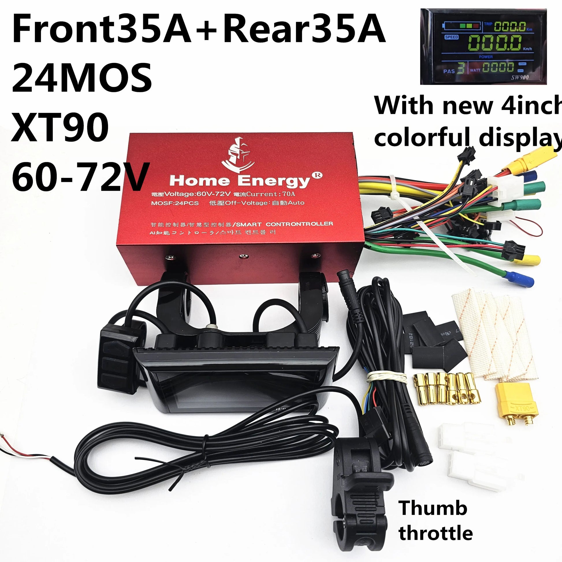 Home Energy SMART CONTROLLER for electric scooter Driver display Throttle LCD 48V 60V 72V 50A 90A 120A 160A