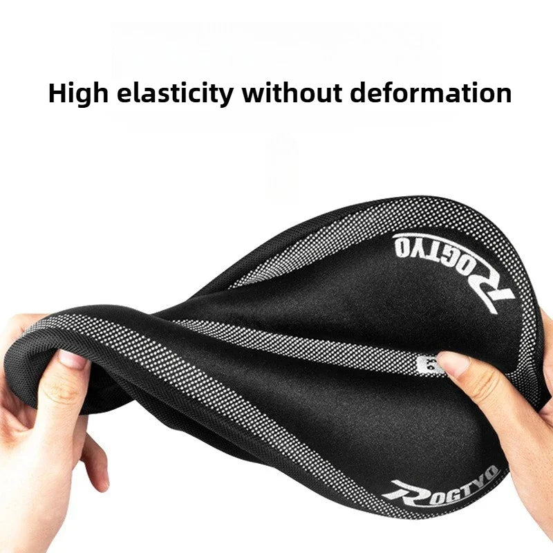 Silicone Bike Saddle Cover Soft Thickened Mountain Bike Bicycle Seat Cushion Cycling Gel Pad Cushion Cover Bicycle Accessories