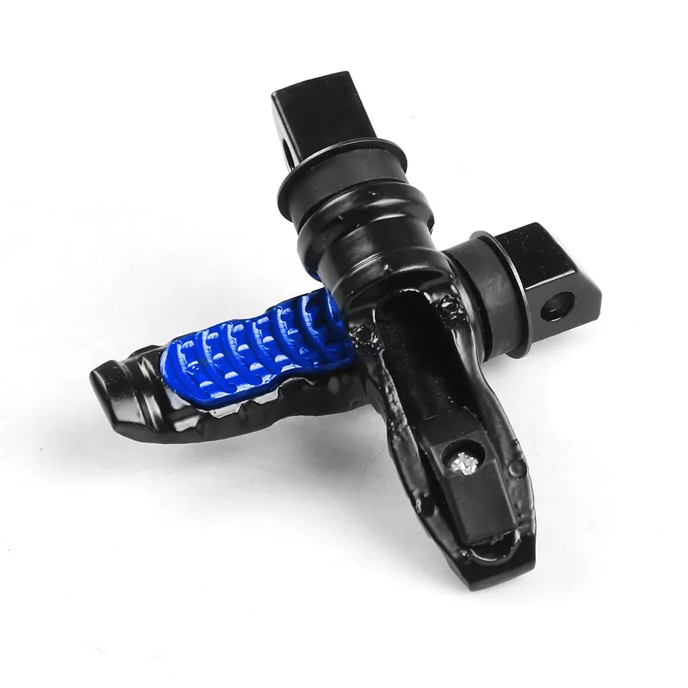 8MM Hole Aluminum Motorcycle Rear Passenger Foot Pegs Pedals Footrest Scooter Foot-Peg Motorbike Pedal Modification 2pcs /set