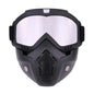 Outdoor Sport Windproof Mask Goggle Hd Bicycle Glasses Eyewear Riding Suv Summer Uv Protection Sunglasses FFMJ-silver