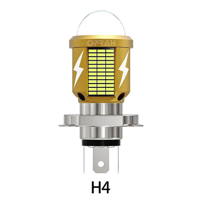 1pcs LED H4 Bulbs For Motorcycle Headlight Accessories H6 BA20D Hi/Lo Beam White Yellow Canbus High Power CSP 3570SMD Moto 12V