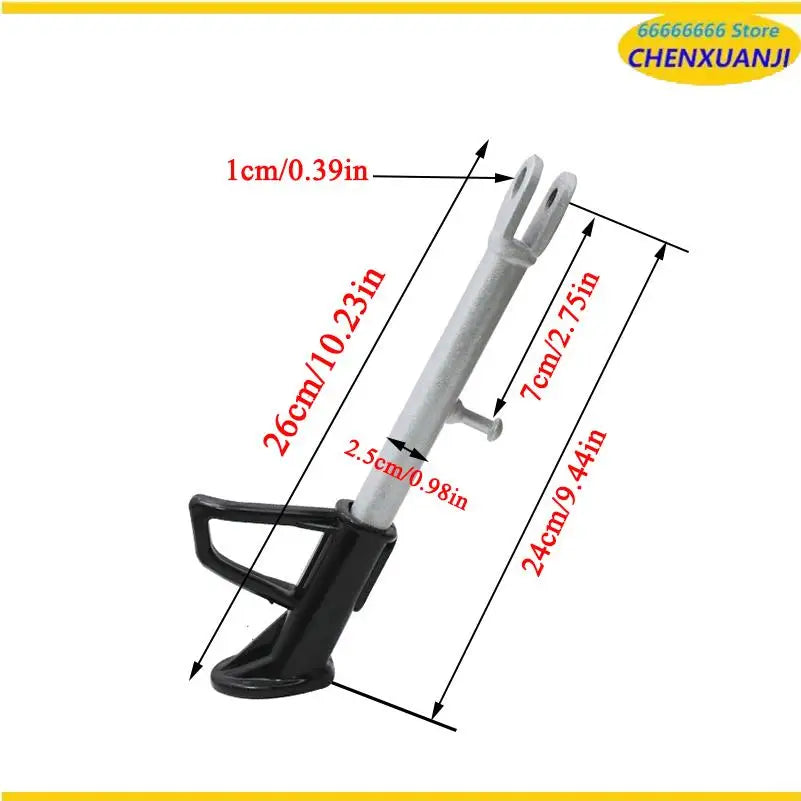 16/18/20/22/24cm Motorcycle Electric Vehicle Single Support Side Foot Foot Ladder Partial Bracket Accessories