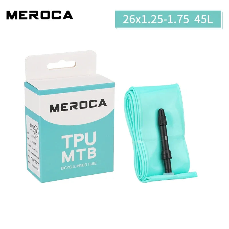 MEROCA Ultralight Mountain Bike Inner Tube TPU Material 26/27.5/29 Inch 45L Length Presta Valve Bicycle Inner Tube Presta Valve 26X1.25-1.75 45L China