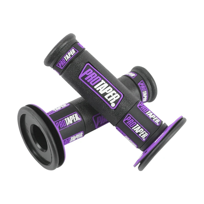 7/8 "22 24mm Motorcycle Grips Handle Bar For KTM YAMAHA KTM CR Pit Bike Motocross Motorbike Rubber GEL Grip Universal Black-purple