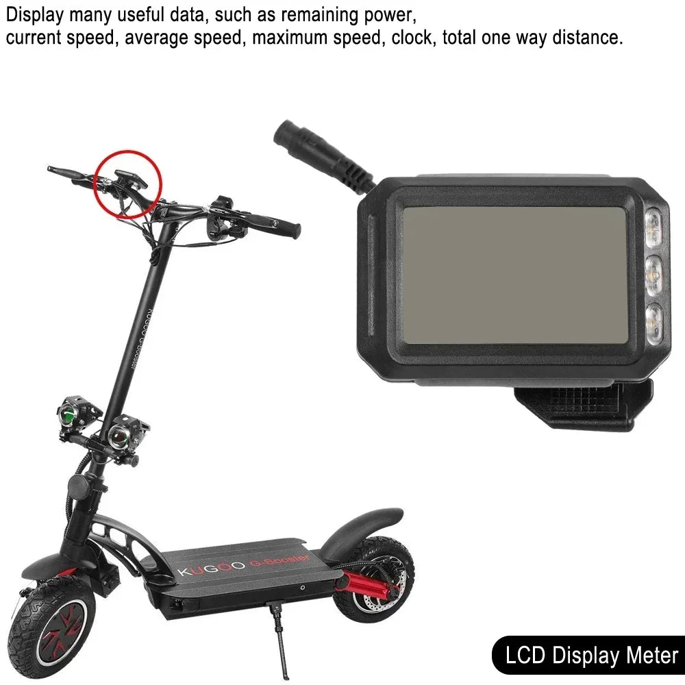 Display Panel Lcd Display for Kwheel S12 Kugoo G-Booster Electric Scooter Circuit Board Scooters 36V 48V 52V 60V Dashboard Parts