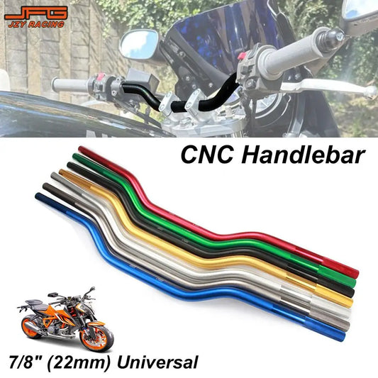 Motorcycle 7/8" 22mm Handlebar Handle Bar Aluminum Alloy Handlebars Anti-rust Handle Bars for KTM HONDA SUZUKI YAMAHA Universal