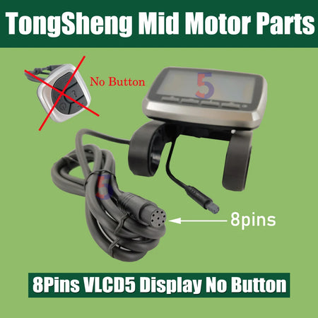 8-pin waterproof connector harness for Tongsheng VLCD5 display panel