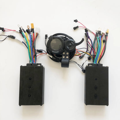 Sine Wave Dual Drive Motor Controller 48v 60v 30A*2 38A*2 45A *2 60v 72v 50A *2 With LCD For Motor 1500w 2600w 3000w 3500w 4500w