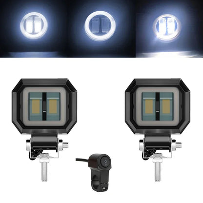 3INCH 20W Motorcycle LED Angel EyeWork Light Bar spot Lamp Offroad carBoat Truck SUv Pickup 12V 24V DrivingFog Lamp Headlight
