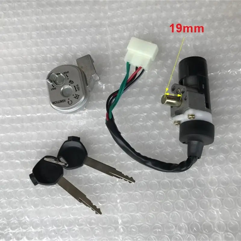 Motorcycle Ignition Switch Key Lock Set for Scooter GY6 50 80 90 100 125 150 Lock Length 19MM 30MM Electric Door Lock