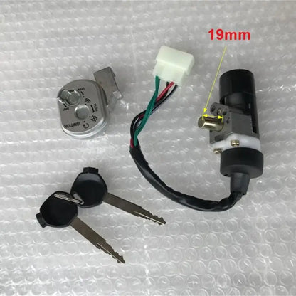 Motorcycle Ignition Switch Key Lock Set for Scooter GY6 50 80 90 100 125 150 Lock Length 19MM 30MM Electric Door Lock