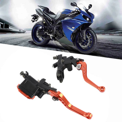 New 1 Pair 22mm Universal Motorcycle Handlebar Master Cylinder Levers Handle Hydraulic Brake Pump Clutch Adjustable Hand Lever