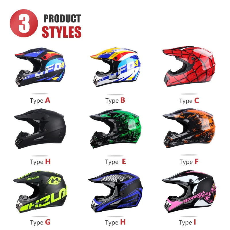 Motorcycle Helmet Professional Motocross Off Road Helm Children Off-road