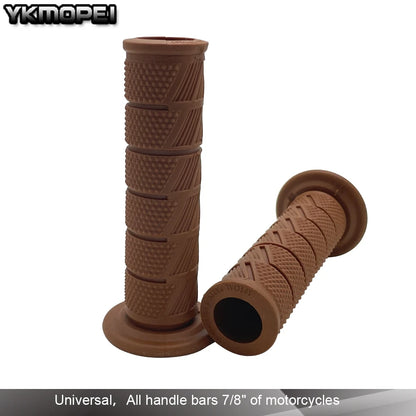 Universal 7/8'' 22mm Motorcycle Handle Bar Grips for Yamaha, Kawasaki, Suzuki, Honda, Cafe Racer, Dirt Bike