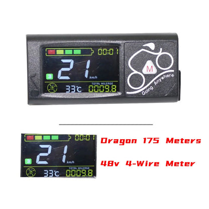 Electric Scooter LCD Display Speedometer Meter Folding Scooter Power Switch Turn Bar 36V/48V/60V Universal Accessories