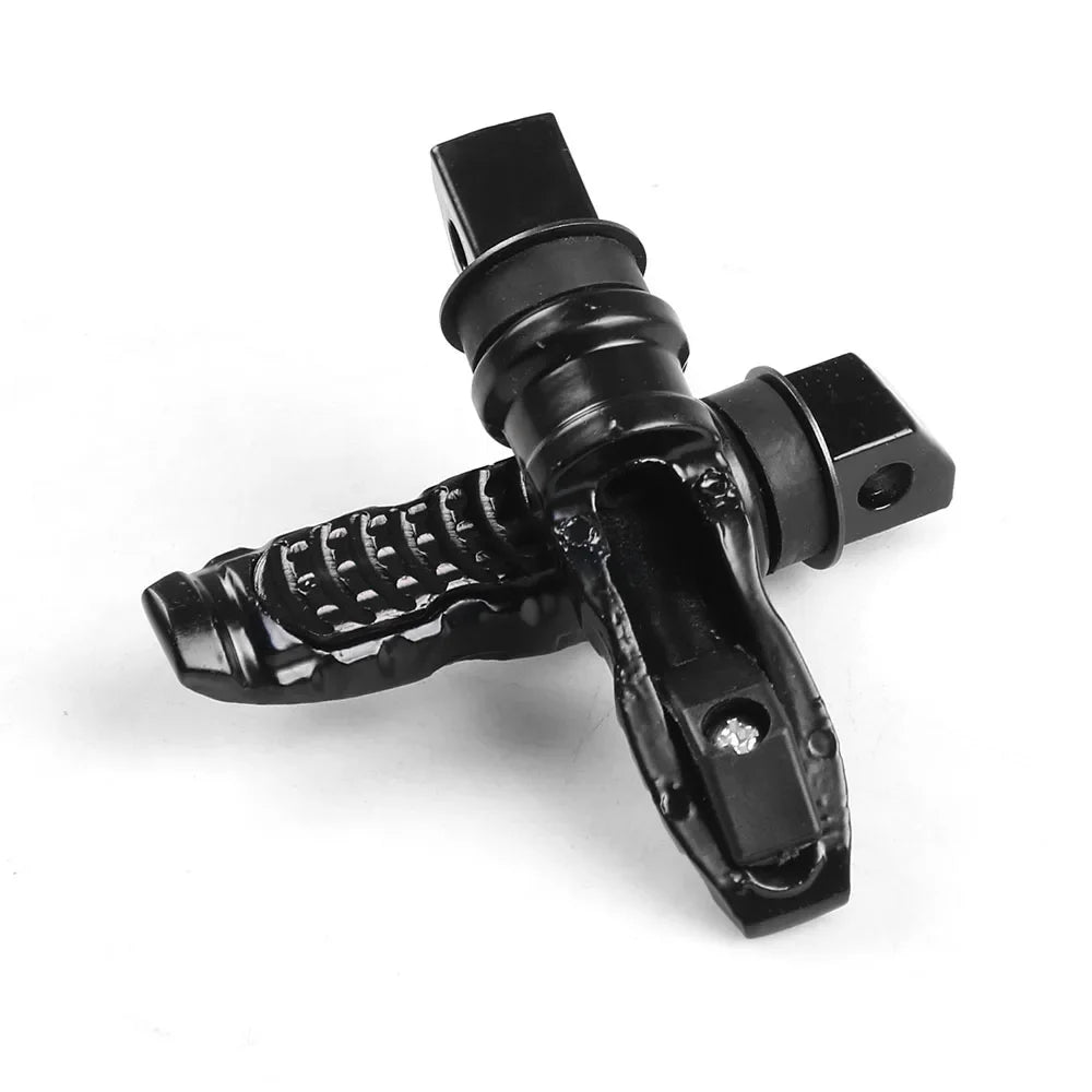8MM Hole Aluminum Motorcycle Rear Passenger Foot Pegs Pedals Footrest Scooter Foot-Peg Motorbike Pedal Modification 2pcs /set