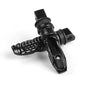 8MM Hole Aluminum Motorcycle Rear Passenger Foot Pegs Pedals Footrest Scooter Foot-Peg Motorbike Pedal Modification 2pcs /set black