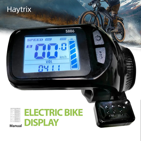 Haytrix S886TH UART2 electric bicycle speedometer display