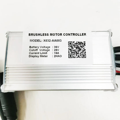 BRUSHLESS MOTOR CONTROLLER X032-AA003 36V 16A 2HAO (customized) for ebike conversion KIT
