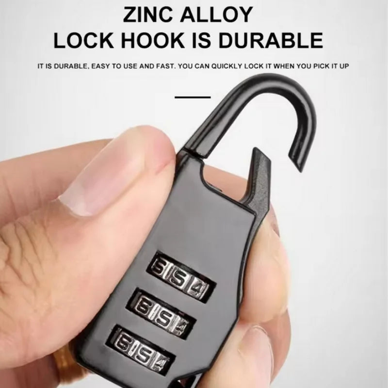 Multifunctional Helmet Lock Mountain Bike Wire Lock Safety Lock Bicycle Motorcycle Electric Vehicle Portable Password Cable Lock