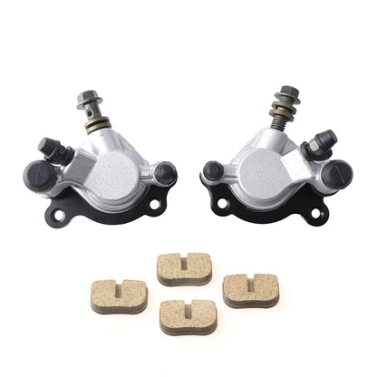 Motorcycle Front/Rear Hydraulic Brake Calipers For 2 Stroke 43 47cc 49cc 97cc Pocket Bike Mini Moto Dirt Bike Moped Scooter ATV 1 Pair