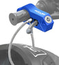 Motorcycle Handlebar Lock Motorcycle Helmet Lock Brake Lock Anti-Theft Grip Lock Combo bicycle security equipment adjustable Blue