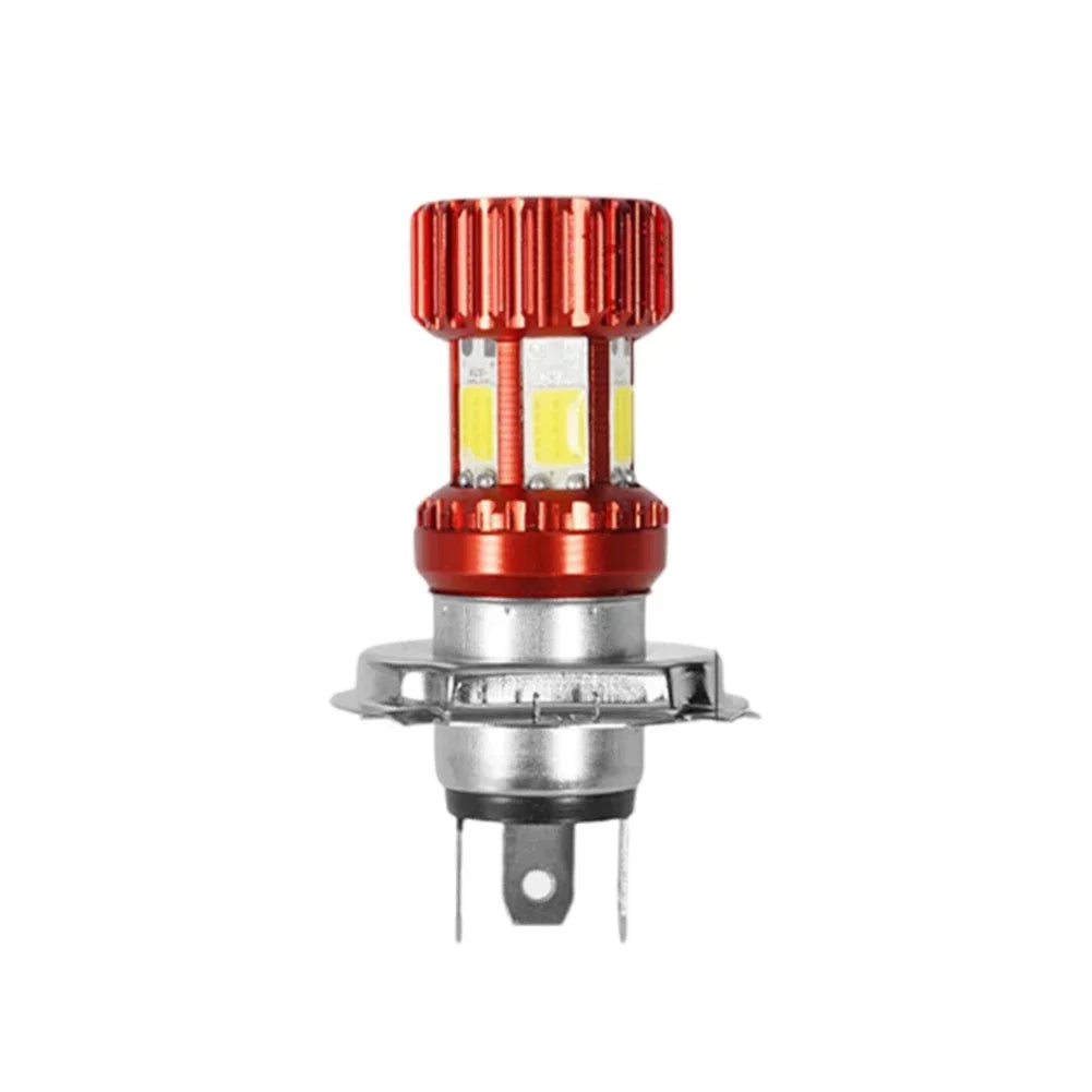 Universal 1Pc H4 BA20D Motorcycle LED Headlight Motorcycle Scooter Light Super Bright Light lamp Moto DRL Lights Aluminium Alloy