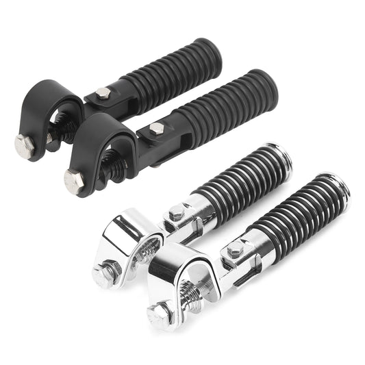Engine Guard Footpegs - Motorcycle Foot Rest for 1in Engine Crash Bar