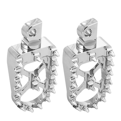 Motorcycle Foot Pegs Footrest Footpeg for Harley Dyna Fatboy Sportster 883 Street Bob Bobber Chopper