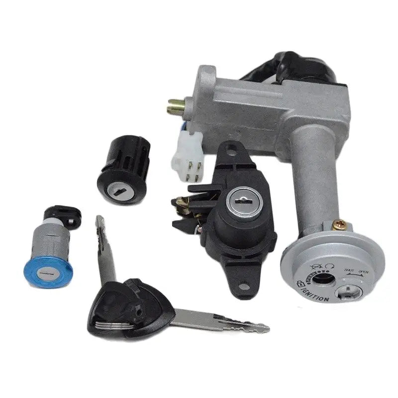 Genuine Motorcycle Ignition Switch Fuel Lock Set for Chinese Scooter Haojue Suzuki HJ125T-10E AQUILA 125 aquila 125 Aftermarket