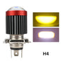 H4 LED H6 BA20D LED Motorcycle Headlight Bulbs CSP Lens White Yellow Hi Lo Beam Fog Light Scooter Motorbike Lamp Accessories H4 White Yellow