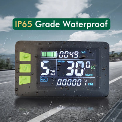 UART 2 P3C Electric Bike LCD Display Meter E Scooter LCD Panel With USB UART For Mountain Electric Bike Parts (5PIN)