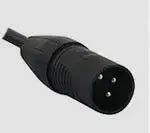 XLR connector for audio and electrical applications.