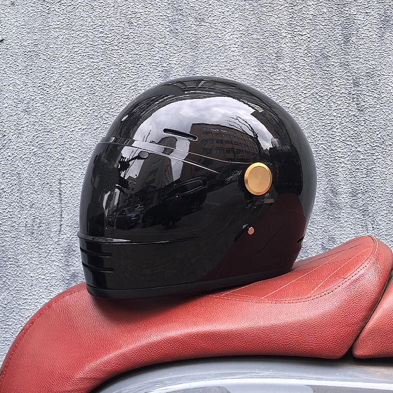 Full face motorcycle helmet - Classic design, suitable for both men and women, with safety protection certified by DOT 3 China